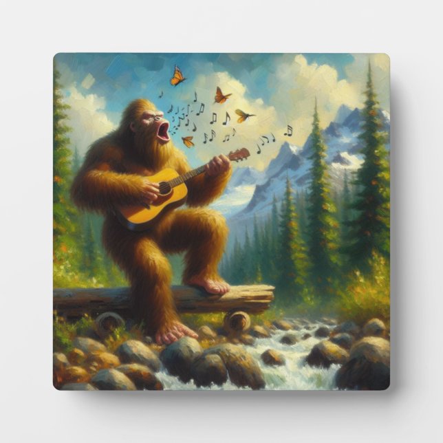 Bigfoot Singing Fotoplatte (Vorderseite)