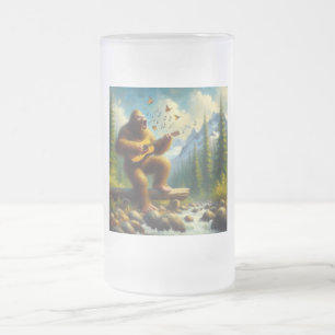 Bigfoot Singing Mattglas Bierglas