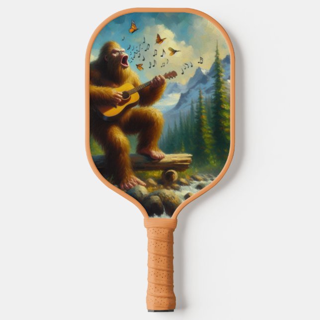 Bigfoot Singing Pickleball Schläger (Vorderseite)