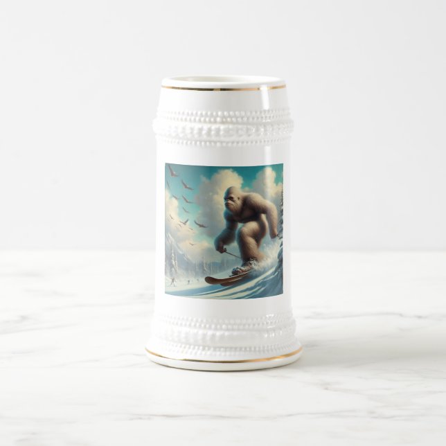 Bigfoot Skiing Bierglas (Mittel)
