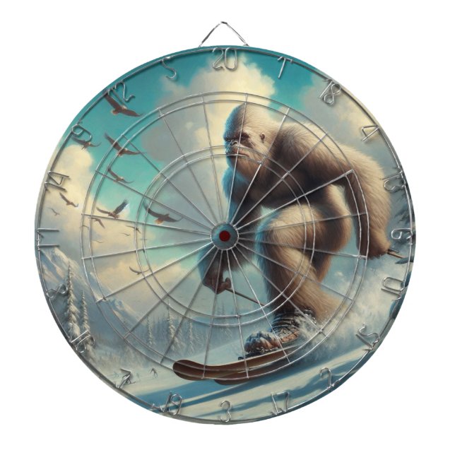 Bigfoot Skiing Dartscheibe (vorne)
