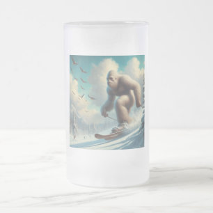 Bigfoot Skiing Mattglas Bierglas