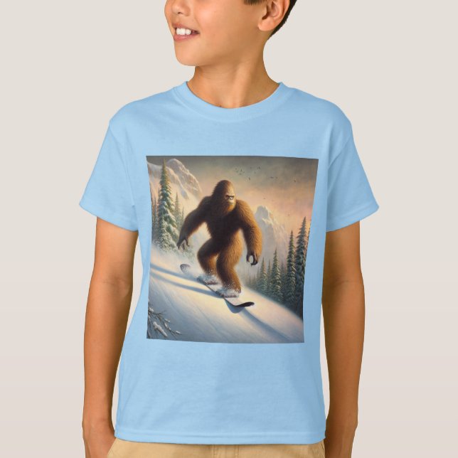 Bigfoot Snowboarding T-Shirt (Vorderseite)