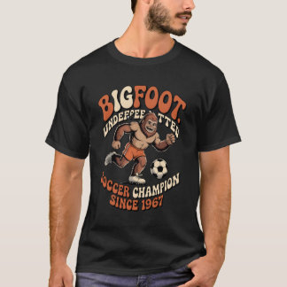  Bigfoot Soccer Legend T-Shirt | Funny Sasquatch S