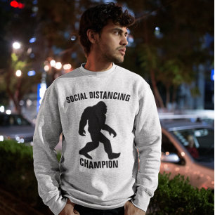 BIGFOOT SOCIAL DISTANCING CHAMPION Funny T-shirts