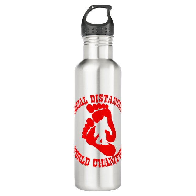 Bigfoot Social Distancing World Champion 02 # Edelstahlflasche (Vorderseite)