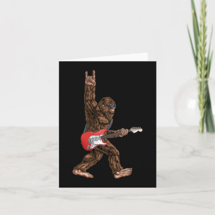 Bigfoot spielen auf Sasquatc einen elektrischen Gi Karte