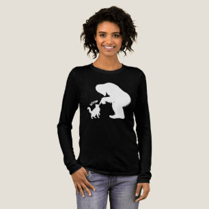 Bigfoot Spielende Langhaar-Katze Boop Tri-Blend Shirt