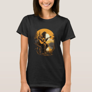 Bigfoot spielt Gitarre Cool Sasquatch Grafik T-Shirt