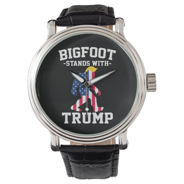 Bigfoot steht bei den Wahlen 2024 unter Trump Armbanduhr (Vorderseite)