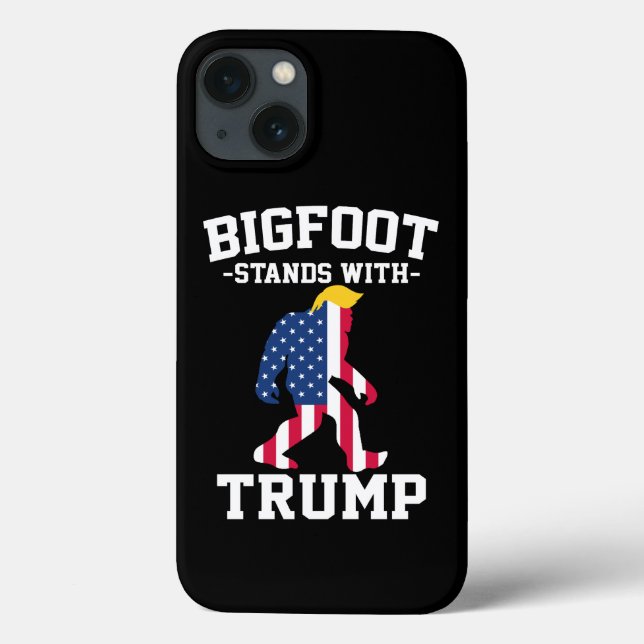 Bigfoot steht bei den Wahlen 2024 unter Trump Case-Mate iPhone Hülle (Rückseite)