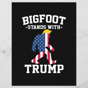 Bigfoot steht bei den Wahlen 2024 unter Trump Flyer