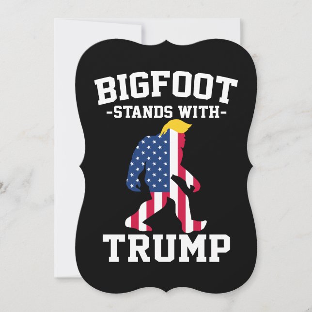 Bigfoot steht bei den Wahlen 2024 unter Trump Karte (Vorderseite)