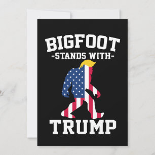 Bigfoot steht mit Trump bei den Wahlen 2024 Einladung