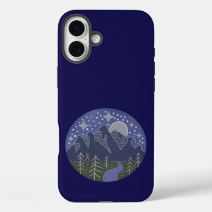 Bigfoot Sternenreiche Nachtwanderung Kryptozoolo iPhone 16 Plus Hülle
