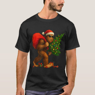 Bigfoot stiehlt Weihnachtsbaumlichter Xmas Jungen T-Shirt
