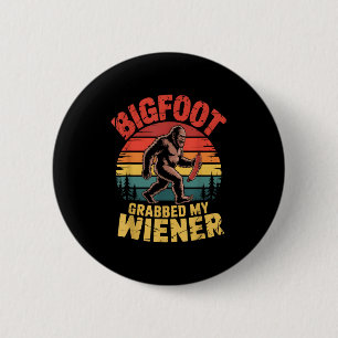 Bigfoot Stole Meine Dackel Shirt Sasquatch Grabbed Button