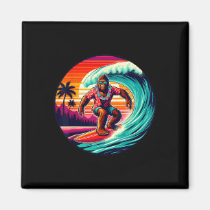 Bigfoot-Surfbrett-Strand-Sommer-Surfen-Sasquatch H Magnet