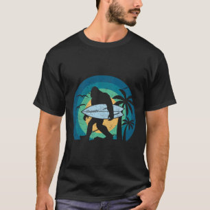 Bigfoot Surfen Lustiger Sasquatch Yeti Surf Männer T-Shirt