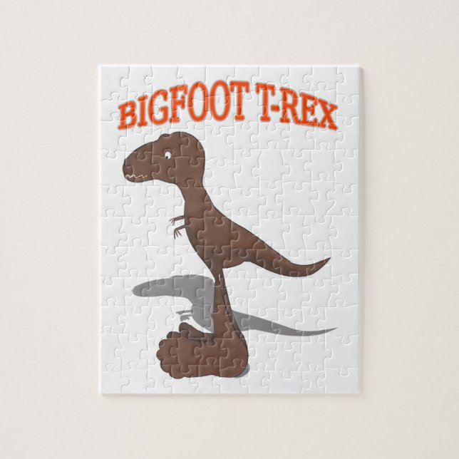 Bigfoot T-Rex Zeichnend (Vertikal)