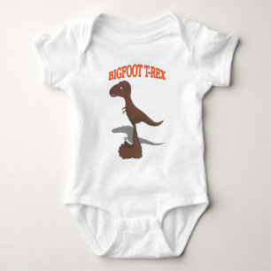 Bigfoot T-Rex Zeichnend Baby Strampler