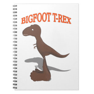 Bigfoot T-Rex Zeichnend Notizblock
