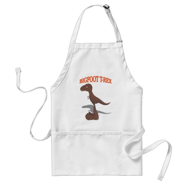 Bigfoot T-Rex Zeichnend Schürze (Vorne)