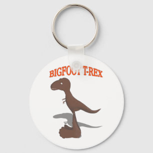 Bigfoot T-Rex Zeichnung Schlüsselanhänger