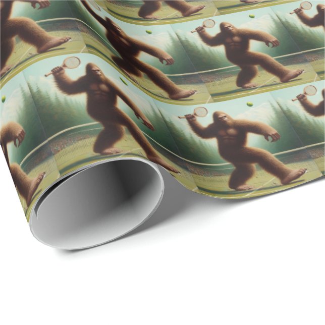 Bigfoot Tennis Geschenkpapier (Rolleneckpunkt)
