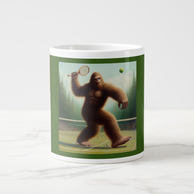 Bigfoot Tennis Jumbo-Tasse (Vorderseite)
