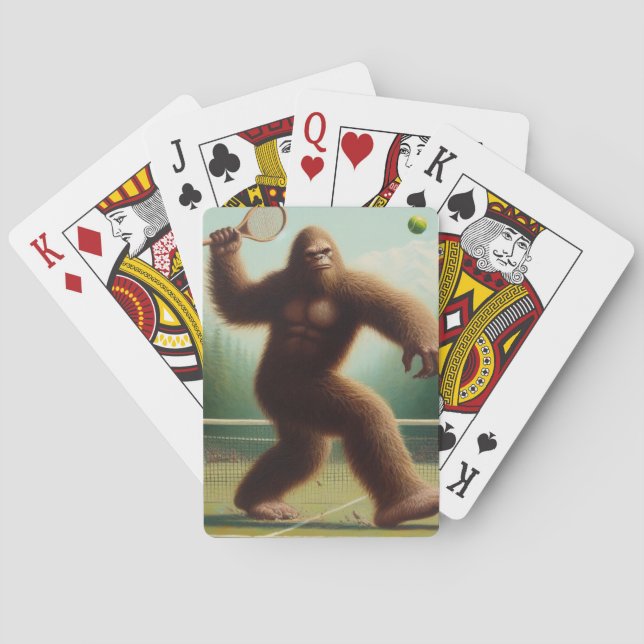 Bigfoot Tennis Spielkarten (Rückseite)