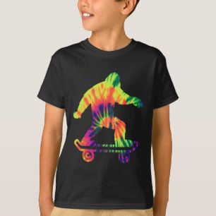 Bigfoot Tie Dye Hippie Skateboarder Sasquatch Ska T-Shirt