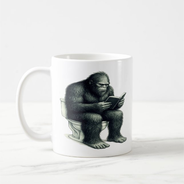Bigfoot-Toilette Kaffeetasse (Links)