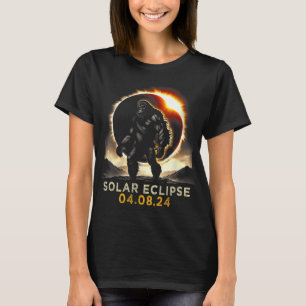 Bigfoot Total Solar Eclipse 4.08.2024 Bekleidung T-Shirt