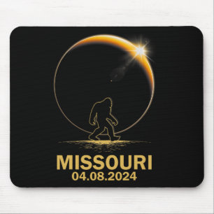 Bigfoot Total Solar Eclipse 4.08.2024 Missouri Mousepad