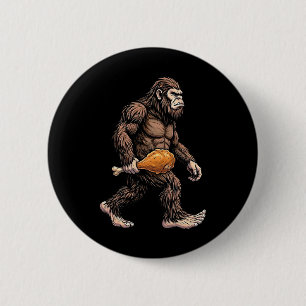 Bigfoot trägt Sasquatch-Liebhaber von Hühnerschleg Button