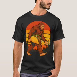 Bigfoot trägt Taco Lustiges Cinco De Mayo Jungen T-Shirt
