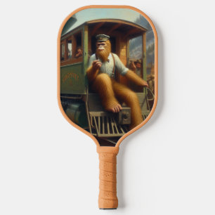 Bigfoot Train Engineer Pickleball Schläger