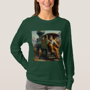 Bigfoot Train Engineer T-Shirt