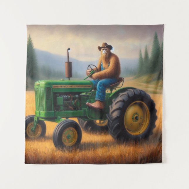 Bigfoot Traktor Wandteppich (Vorderseite)