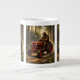 Bigfoot-Traktordesign für Farmer-Daddy-Bauernhof Jumbo-Tasse