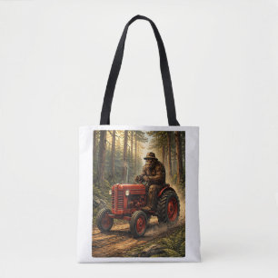 Bigfoot-Traktordesign für Farmer-Daddy-Bauernhof Tasche