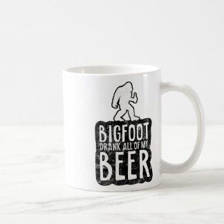 Bigfoot trank all mein Bier Liebhaber Funny Sasqua Kaffeetasse