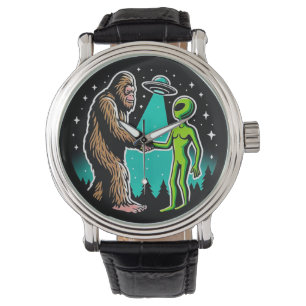 Bigfoot trifft Alien Armbanduhr
