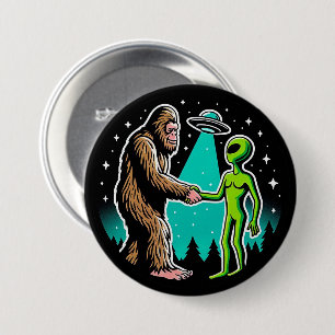 Bigfoot trifft Alien Button