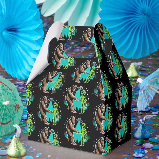 Bigfoot trifft Alien Geschenkschachtel (Party)