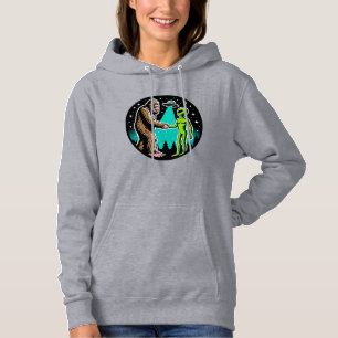 Bigfoot trifft Alien Hoodie