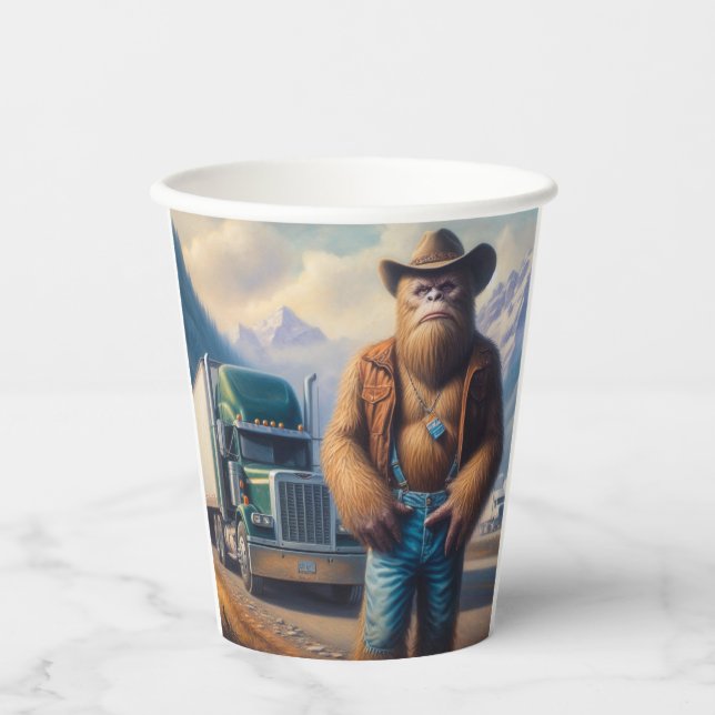 Bigfoot Truck Pappbecher (Vorderseite)