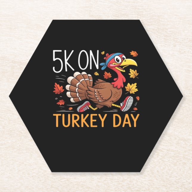Bigfoot Turkey Pumpkin Erntedank Day Classic T- Untersetzer (Vorderseite)