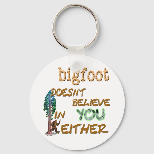 Bigfoot tut es nicht schlüsselanhänger (Vorderseite)